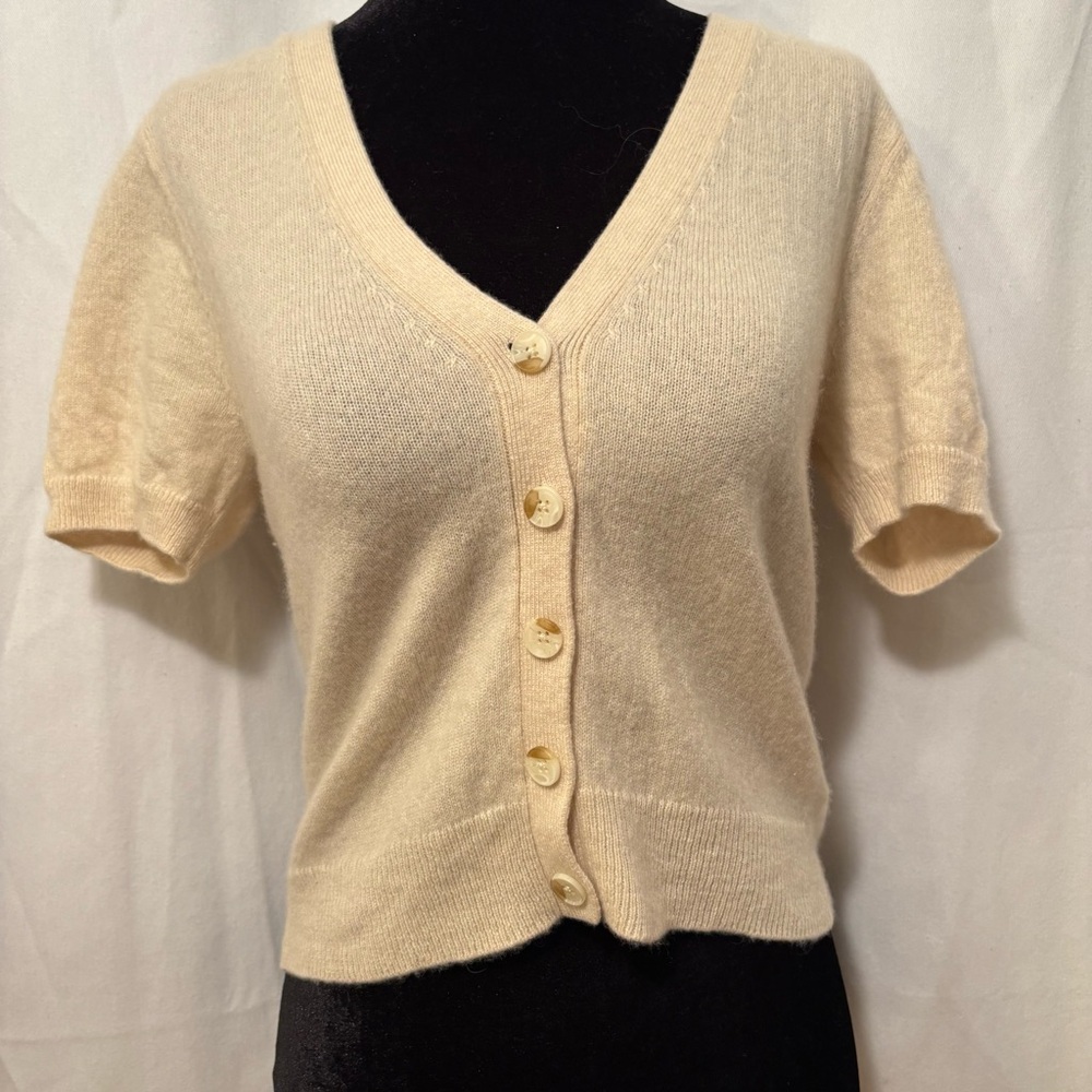 Reformation Cashmere V-Neck Sweater